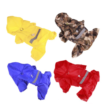 Impermeable de ropa para mascotas con lindo impermeable de dos pisos